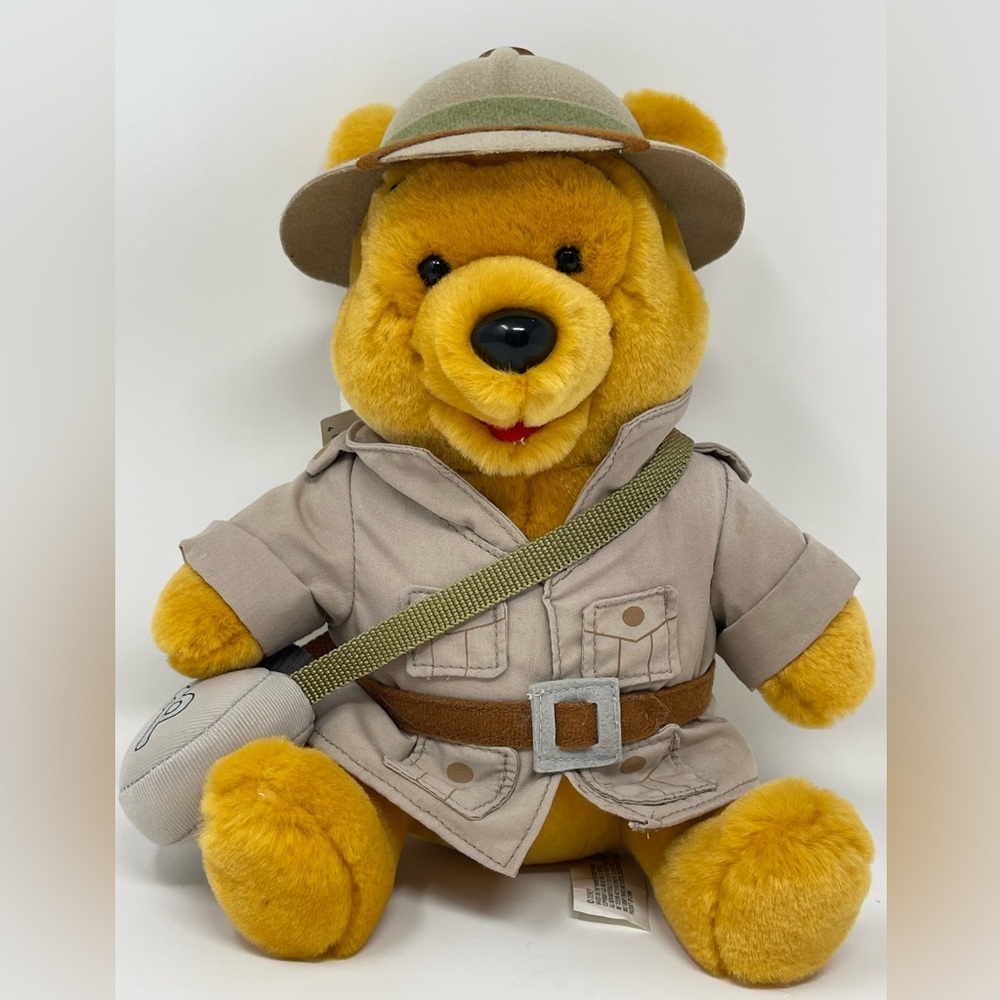 DISNEY: Safari Winnie-the-Pooh Plush. Walt Disney World. Pre-Owned with Tags.
